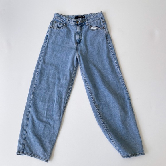 Lioness Light Wash Jeans‎ High Waist Wide Leg Denim XS - Picture 1 of 3